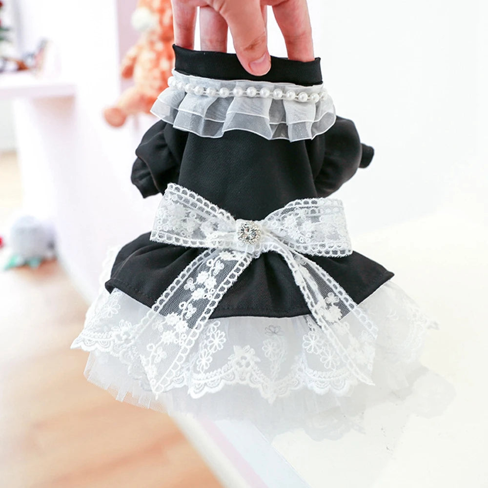 Summer Princess Pet Dress for Dogs Small Puppies Cat Puffy Gauze Dress Wedding Party Skirt Dog Clothes for Chihuahua Yorkshire