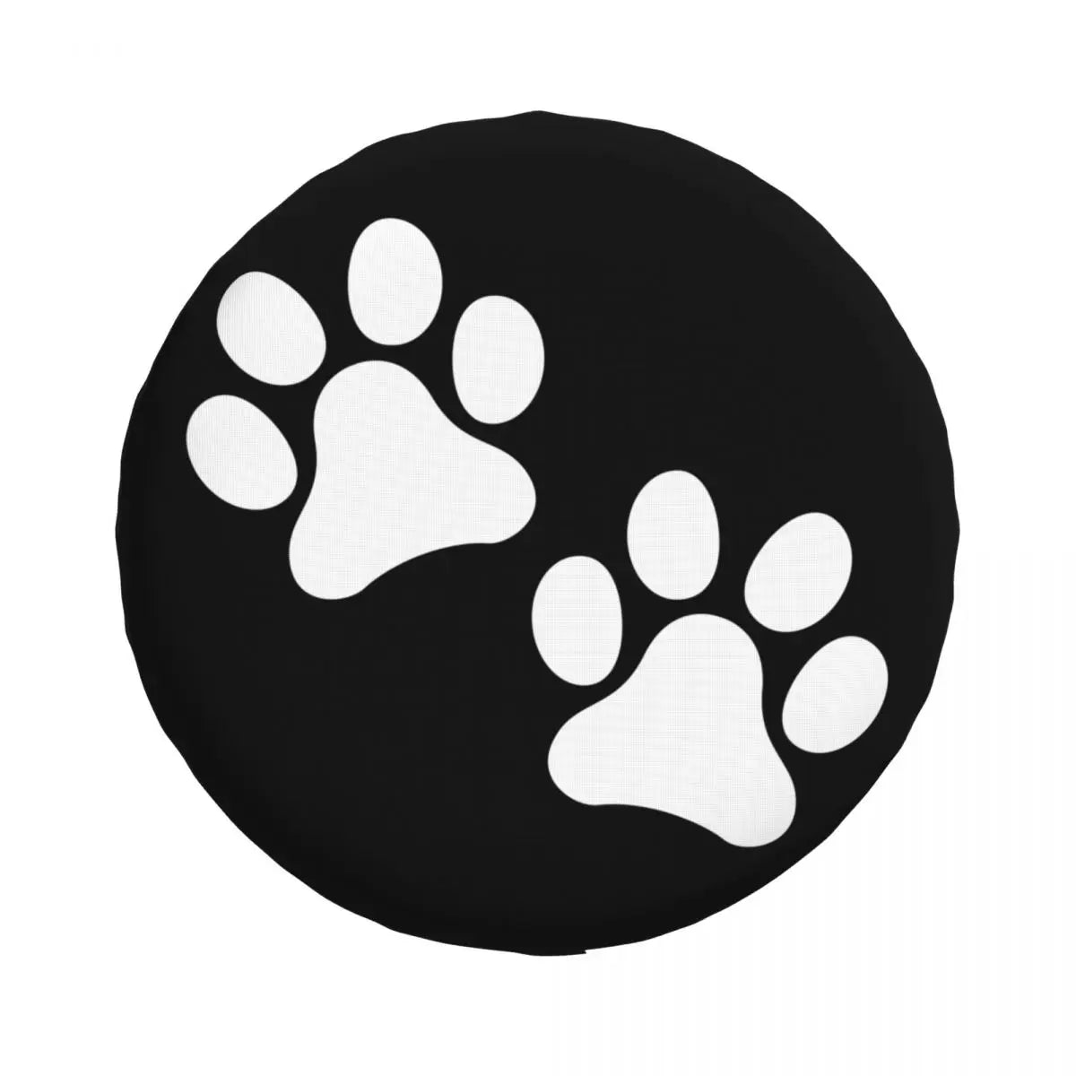 Dog Pet Foot Mark Spare Tire Cover for Jeep Mitsubishi Pajero SUV RV Car Wheel Protectors Accessories 14" 15" 16" 17" Inch