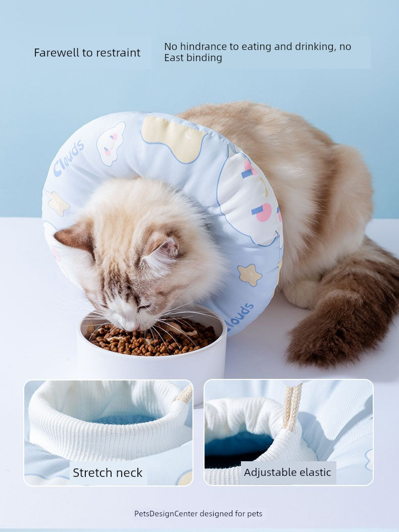 Elizabeth Ring Cat Dog Collar Head Cover Sterilization Collar Anti-Licking Bite Elizabeth Ring Pet Shame Ring