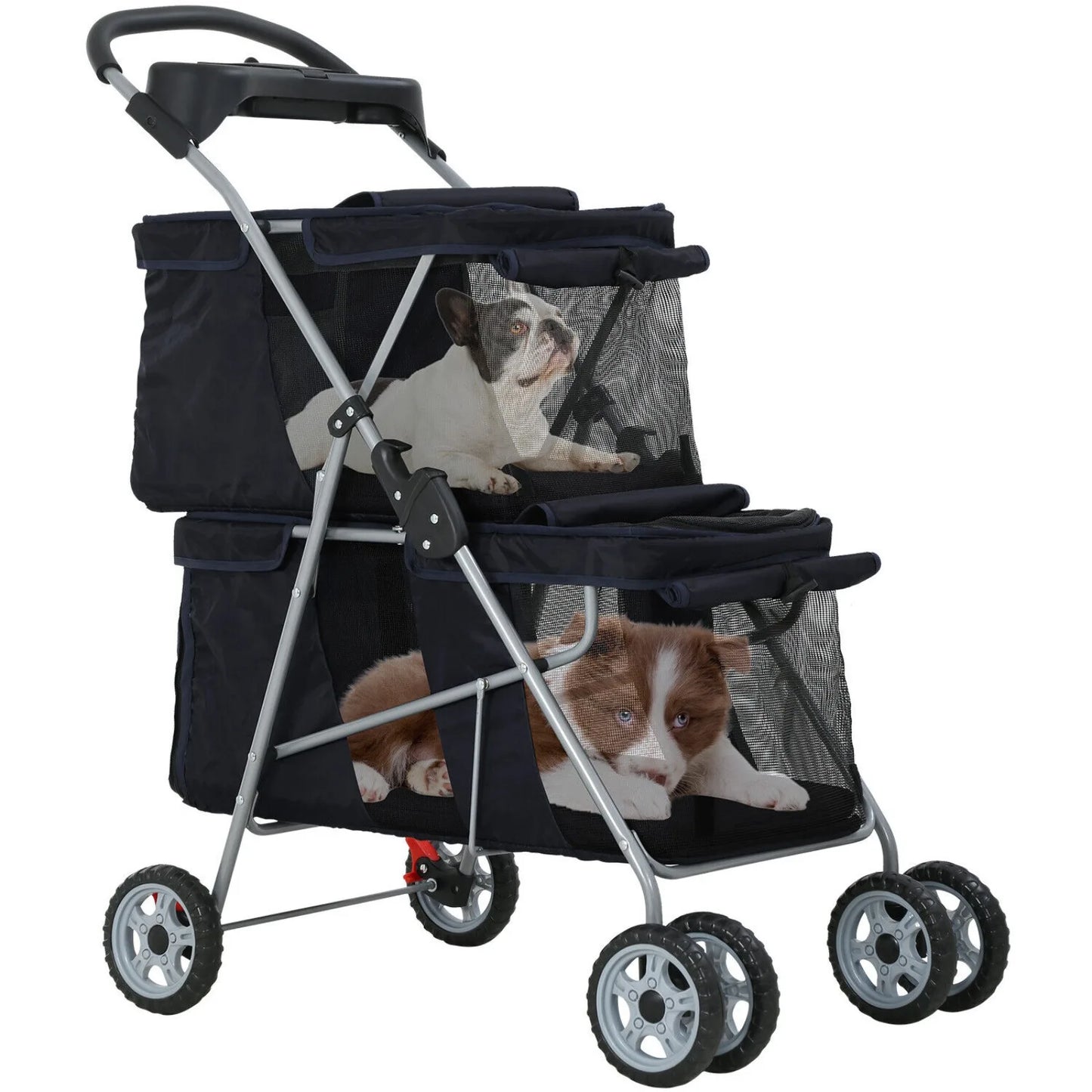 US Dog Stroller Cat Stroller Pet Carriers Bag Jogger Stroller for Small Medium Dogs