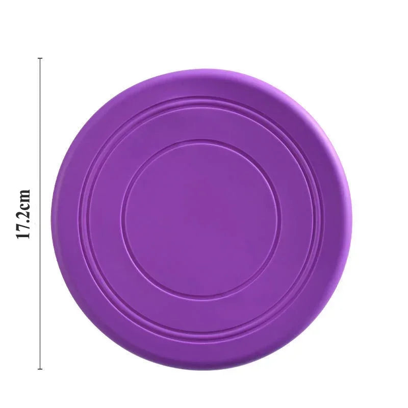 Pet Dog Flying Discs Toys Large Dogs Puppy Interactive Game Flying Saucer TPR Silicone Throwing Disk Resistant Chew Pet Supplies