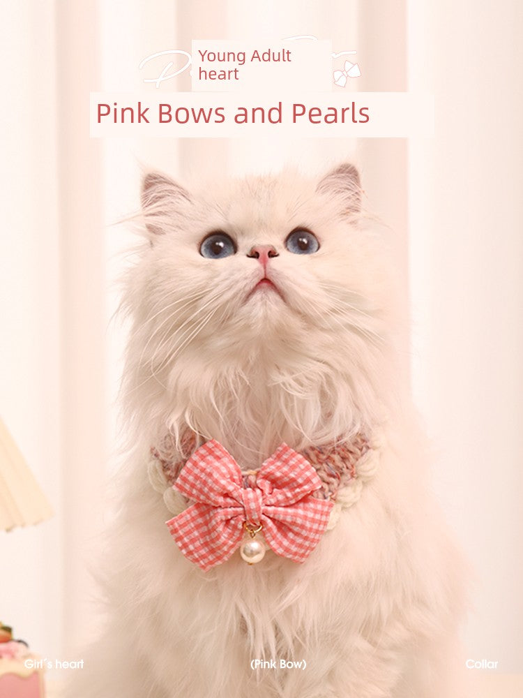 Neck Accessories Cute Bow Tie Bell Necklace Cat