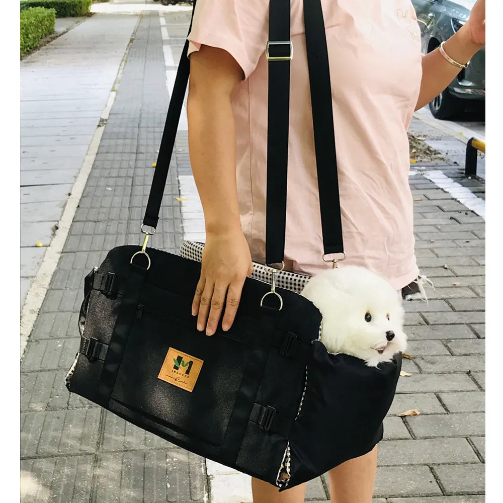 Dog Car Seat for Medium Dogs, Anti-Slip Dog Booster Car Seat Large cats Medium Dog Carrier Shoulder carrying Safety Travel Bag