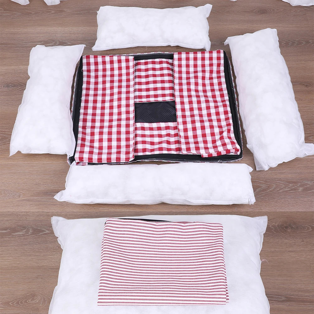 Dog Beds for Small Dogs Plaid Bed Pet Supplies Accessory Sofa Cushions Big Large Puppy Accessories Blanket Cats Baskets Pets Mat