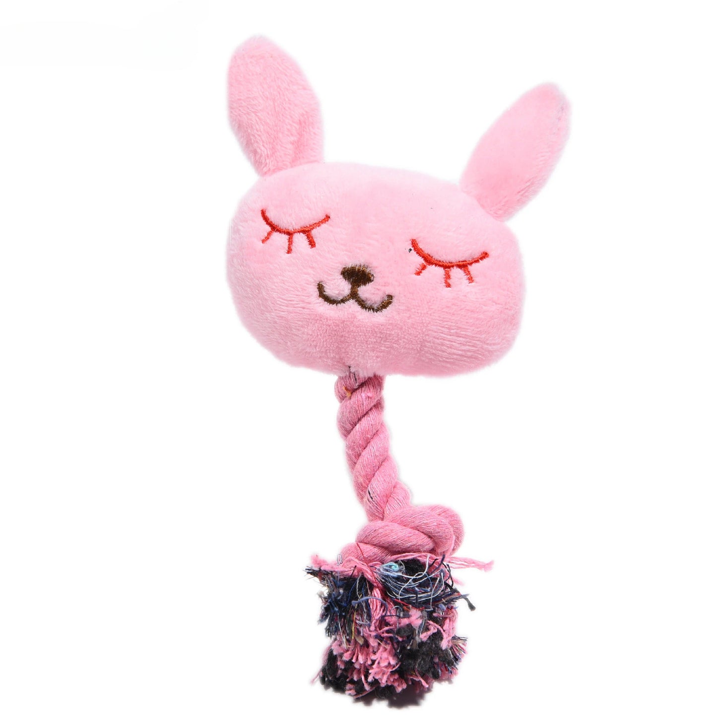 Pet Plush Toy Candy Bear Cotton Rope Rabbit Cartoon Plush Toy Cat Dog Grinding Teeth Sound Bite Resistant