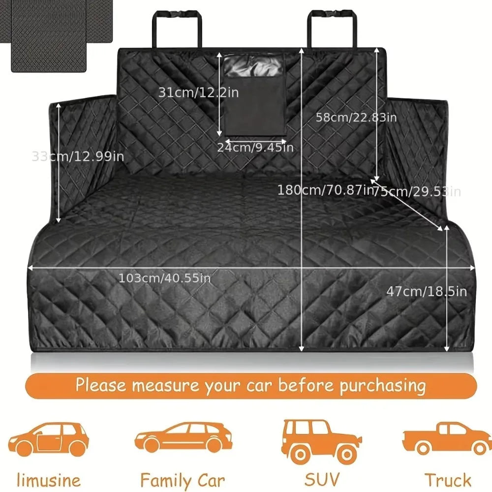 Dog Carrier Wear-resistant Dog Car Seat Cover For SUV Waterproof Portable Durable Liner Cover Protects Vehicle Easy To Install