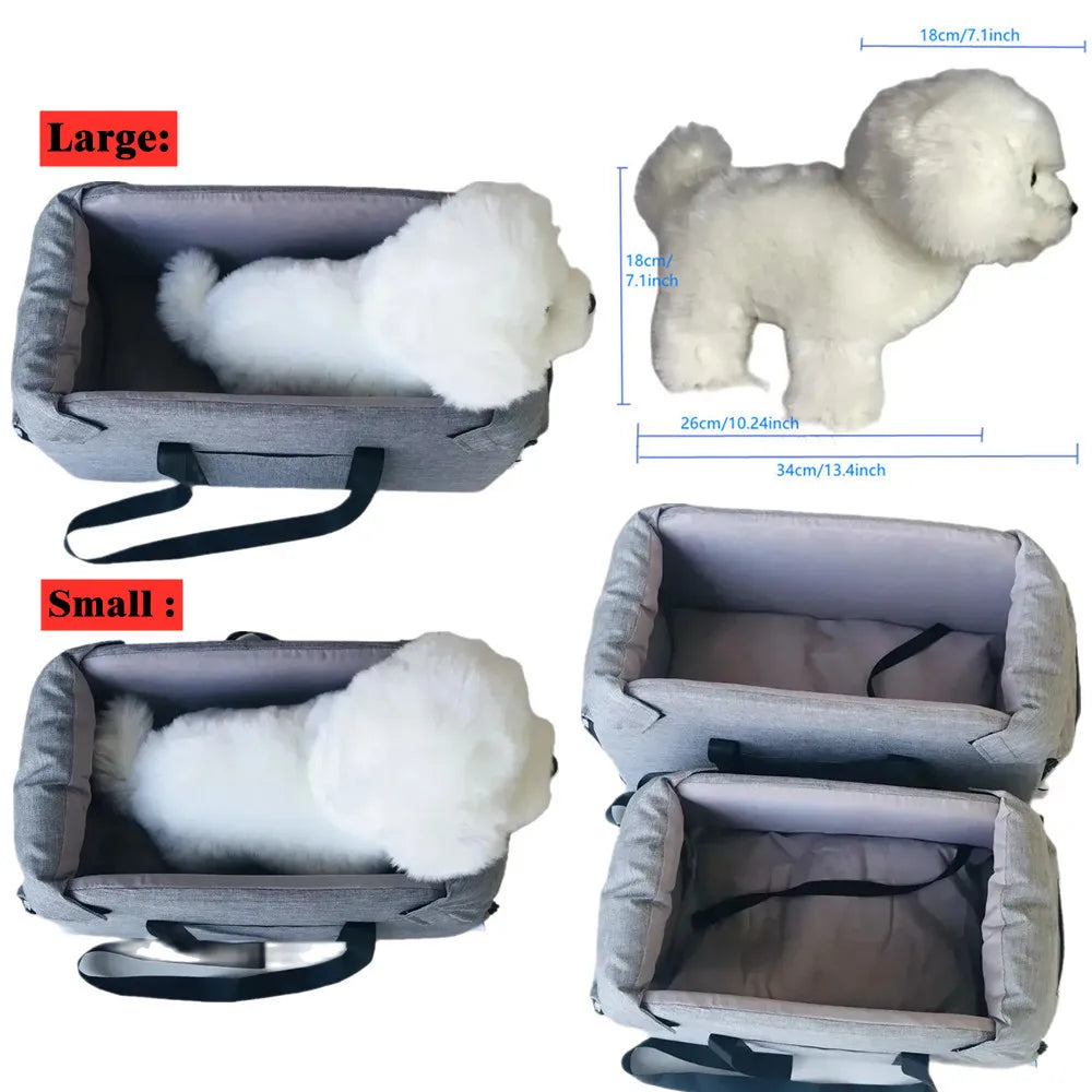 Portable Pet Car Seat Central Safety Travel Cat DogBed Transport Dog Carrier Protector DogBags,For medium/Small Dogs Cat