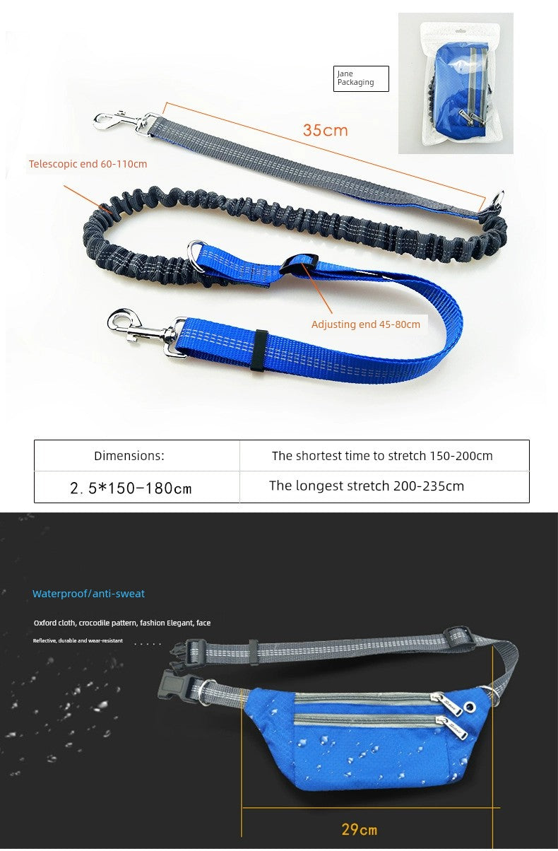 Running Dog Leash Belt for Walking Dogs