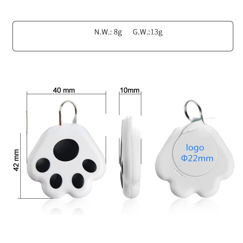 Portable Mini Cat Dog Pet Tracking Locator Anti-lost Tracking Device For Child Mobile Key Finder Tools Bluetooth 5.0 Hidden GPS