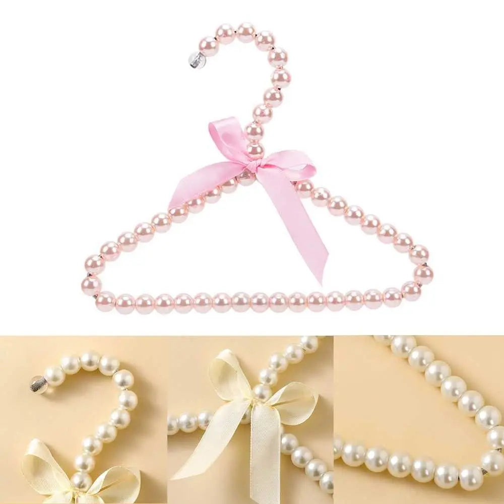 Plastic Dog Clothes Girl Heart Pearl Hanger Shelf Cat Clothes Pet Supplies Hanger Dog Accessories for Small Dogs Pet Supplies