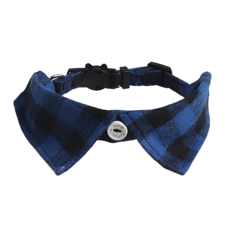 Bowtie for Cat Bow Tie Collar Plaid Adjustable Cat Tuxedo Collar for Small Dog Wedding Formal Tuxedo Suit Tux Outfits Birthday