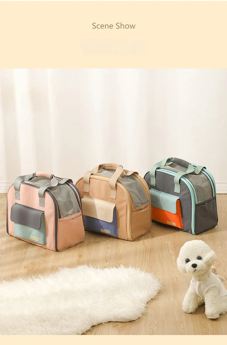 Multifunctional Pet Bag Cats and Dogs  Comfortable Breathable Shoulder Bag  Pet Carrier Dog Backpack Puppy Handbag Weight＜4KG