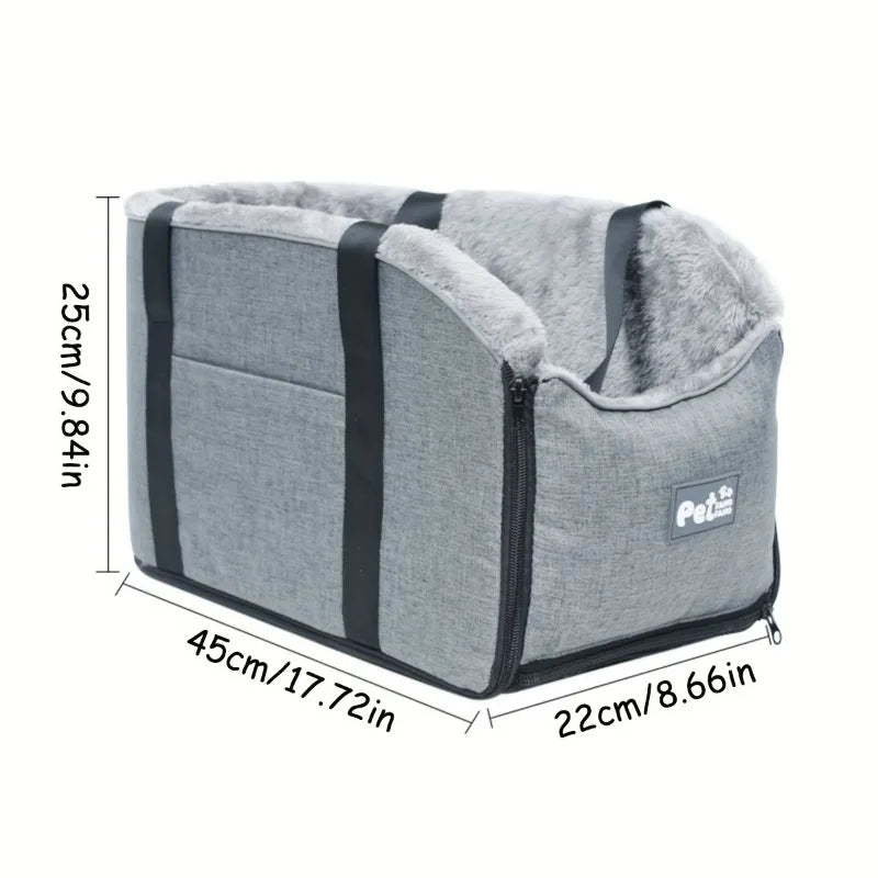 Pet-specific car seats, car central control cat bag and dog kennel, travel handbags for cats and dogs