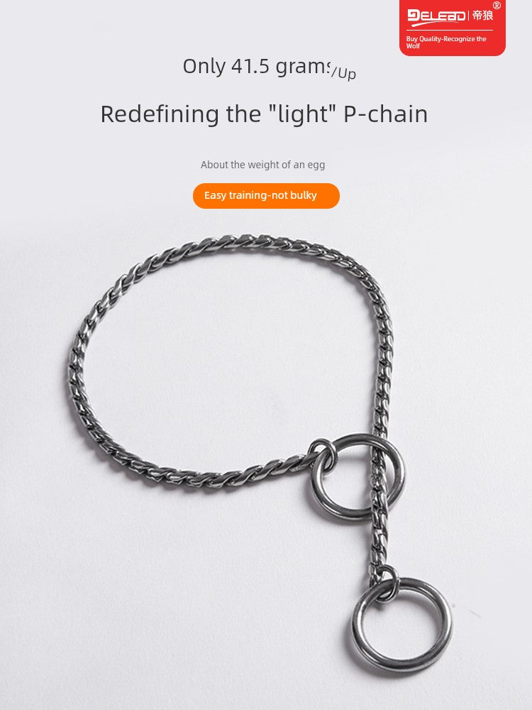 Dilang Stainless Steel Medium Large Dog Explosion-Proof P Chain