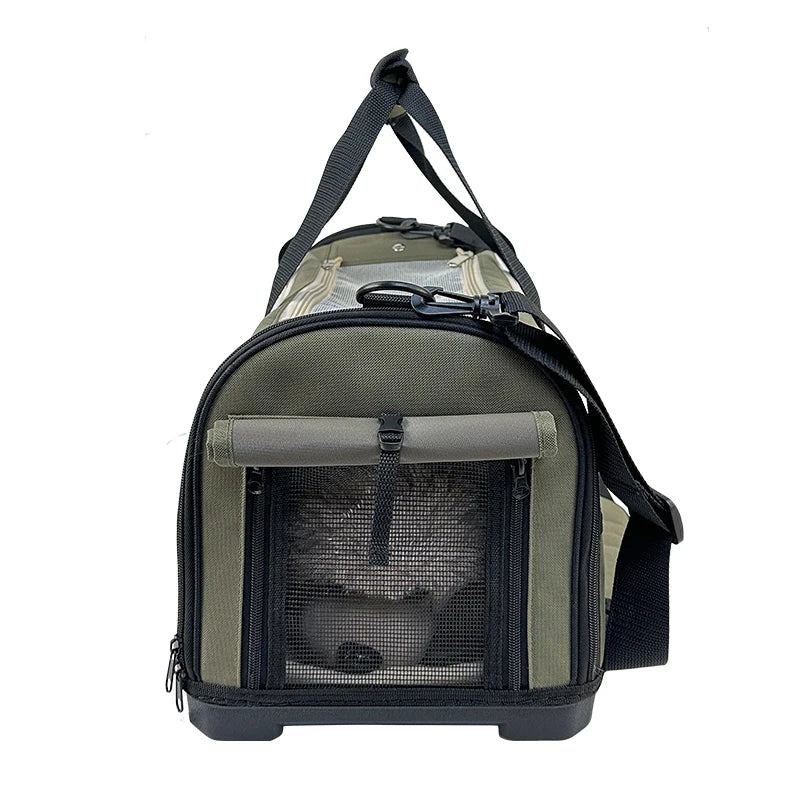 PUUROF Cat bag Going out portable warm dog bag Cat bag Shoulder carrier Cat car pet suitcase Pet backpack