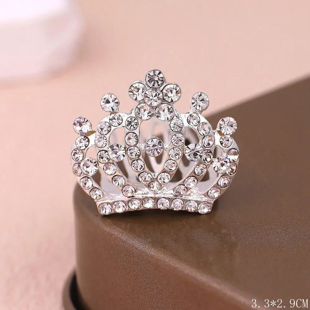 1/5pcs Bling High-grade Pet Hair Clip Crown Diamonds Hair Ornament Teddy Dog Cat Cute Pet Hairpin Puppy Hair Grooming Accesorios