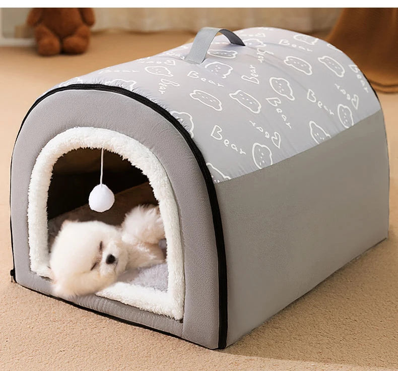 Winter Warm Pet Dog Bed for Small Medium Dogs Removable Dog Sleeping Bed Puppy Bed Kennel Dog Accessories