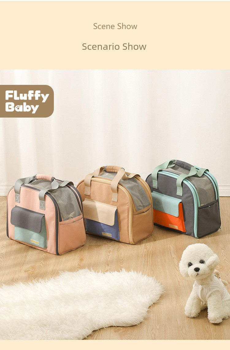 One-Shoulder Multifunctional Teddy Cat Cage Extendable Diaper Bag