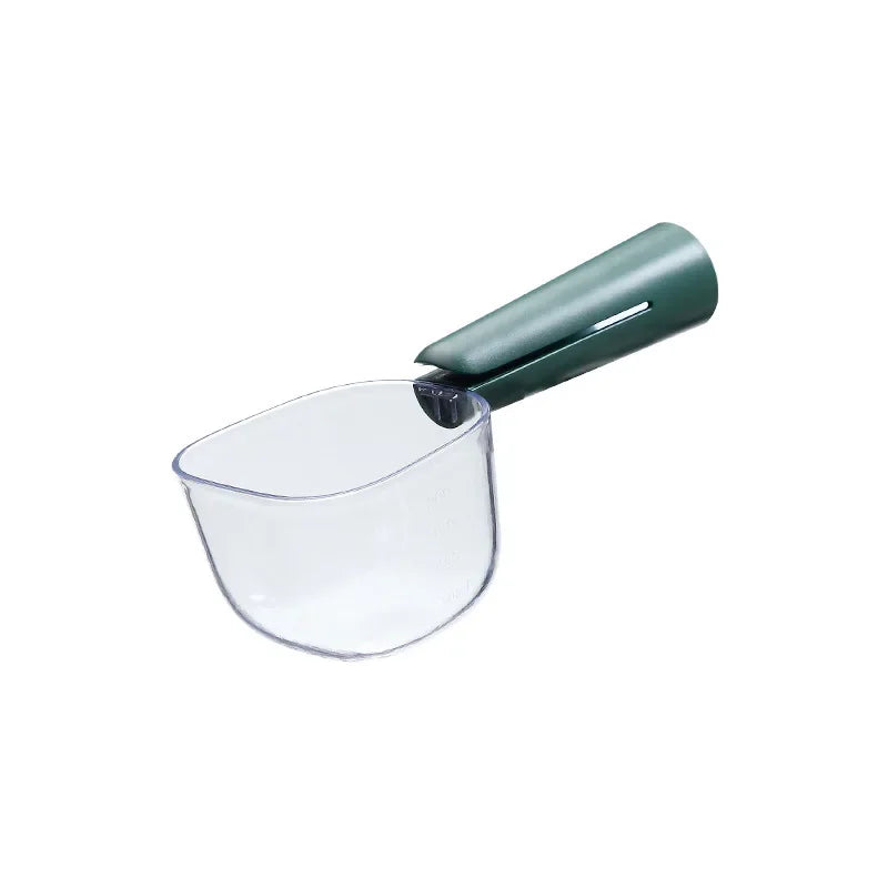 Pet Food Cup for Dog Cat Feeding Bowl Kitchen Scale Spoon Measuring Scoop Cup Portable with Scale Feeding Transparent Supplies