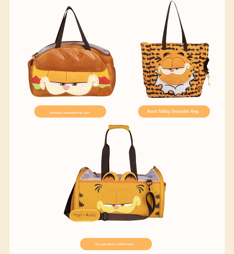 Space Capsule Pet Travel Bag Foldable Garfield