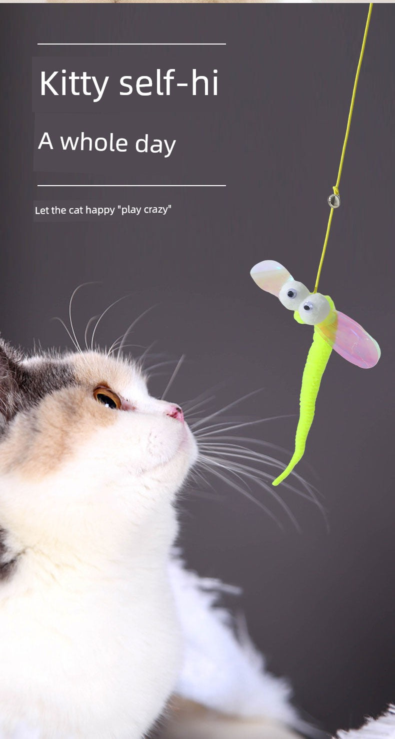 Self-Hi Relief Elastic Bell Little Mouse Cat Toy