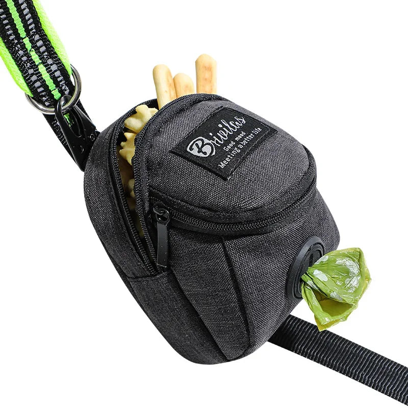 Portable Dog Training Treat Bag Outdoor Pet Dog Treat Pouch Puppy Snack Reward Waist Bag Dog Poop Bag Dispenser Pet Accessories