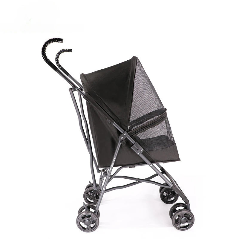 Lightweight Foldable Pet Cart Dog Cat Cart Teddy Outdoor Cart No Installation Fast Collection Portable Pet Strollers