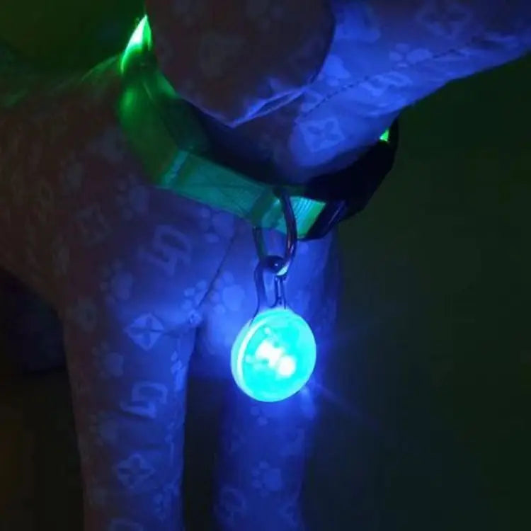 LED Lights Night Safety Dog Collar Glowing Pendant Pet Accessories Glow In The Dark Bright Necklace Flashing Light Pendant