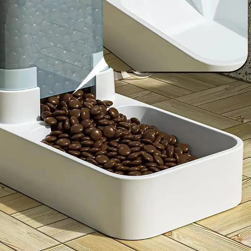 Fully Automatic Feeder Cat and Dog Bowl Food Storage Bucket Feeding Pet Supplies Large Capacity Universal Feeder Wear-resistant