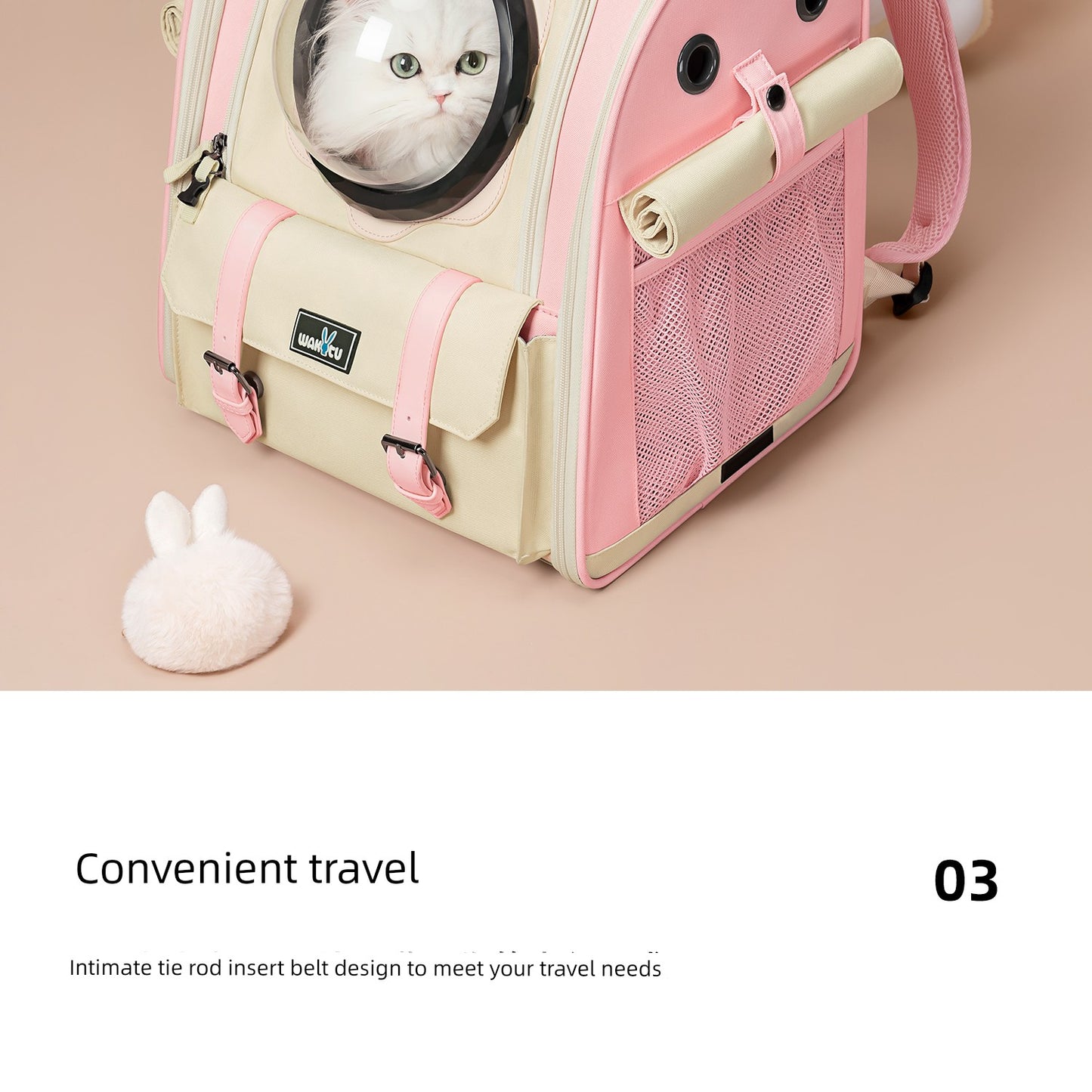 Cat Bag Portable Fall and Winter Heattech Travel Pet Backpack Space Capsule Breathable Cat Cage