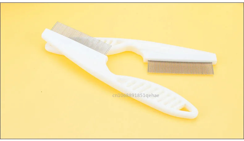 2/1pc Pet Hair Shedding Comb Stainless Steel Flea Comb for Cat Dog Pet Comfort Flea Hair Grooming Comb Dog Brush Grooming Tools