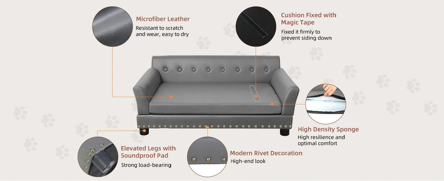 Comfortable Dog Couch, Modern and Stylish Dog Sofa