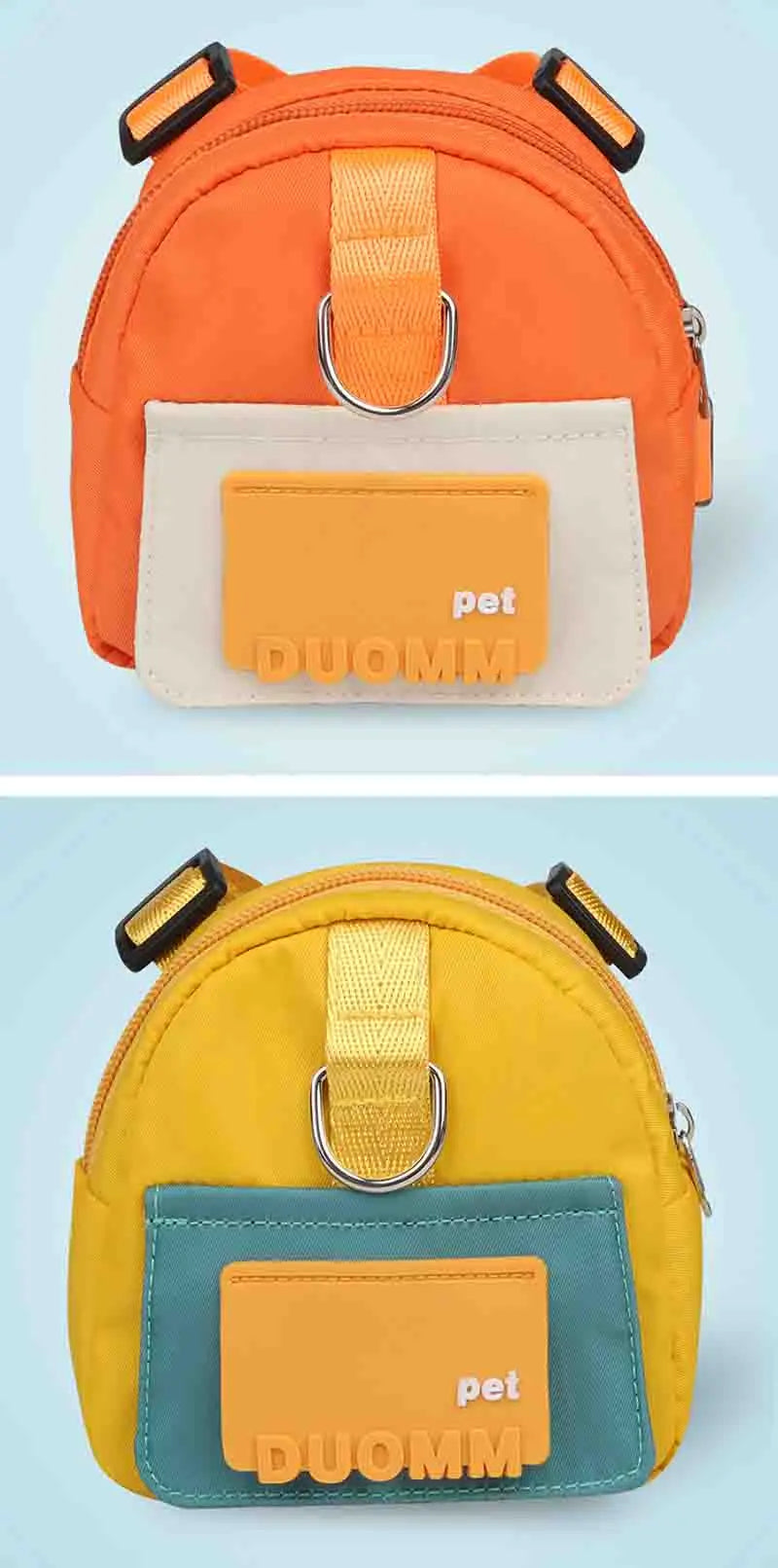 Pet Snack Storage Bag with Leash Large-capacity Multifunction Dogs Backpack Adjustable Harness Backpack Suitable Pet Travel Walk