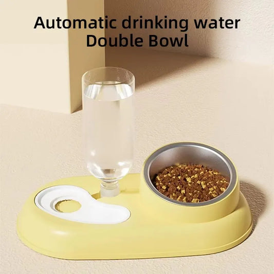 HOOPET Cat Bowl Small Dog  Food Feeding Water Drinking Bowls Set for Cats Dogs Pet Feeder Drinker Bowls Pet Supplies