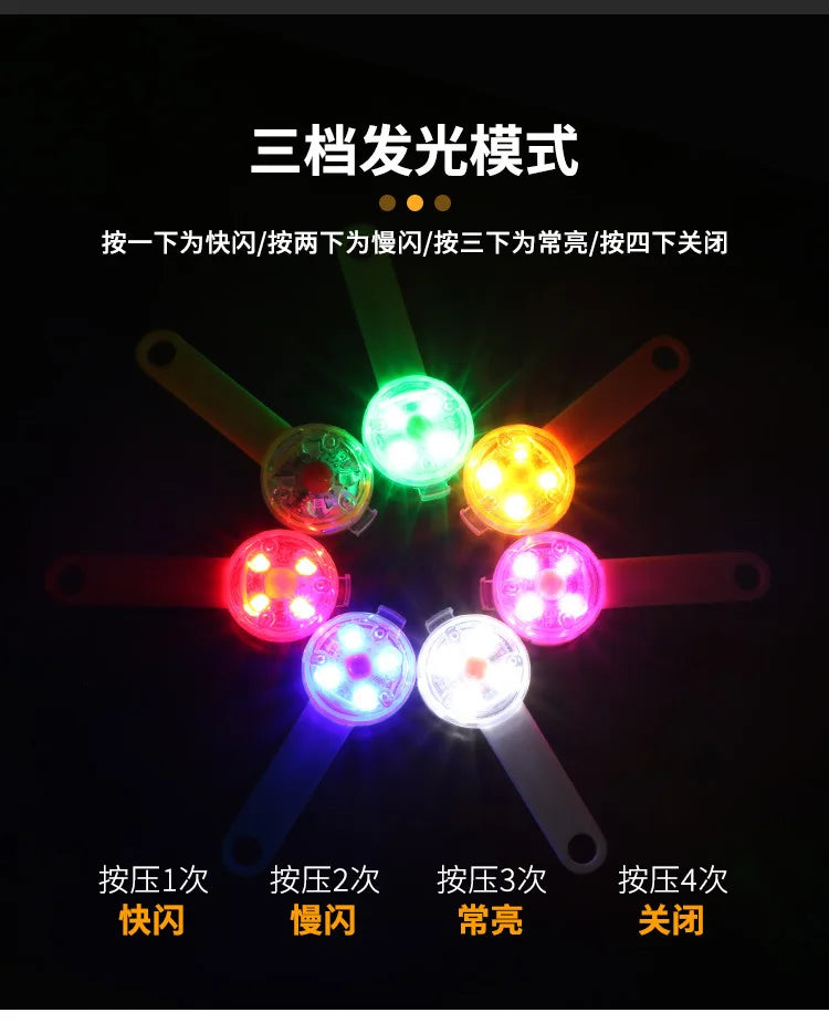 LED Pet Dog Cat Collar Pendant Night Safety Cat Luminous Light IPX7 Waterproof Flashing Harness With Light for Dog Accessories