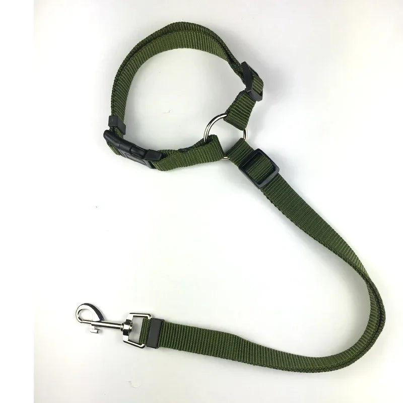 Pet Dog Car Seat Belt Retractable Buffer Elastic Reflective Safety Traction Rope Dog Leash Harness Dogs Dog Accessories Supplies