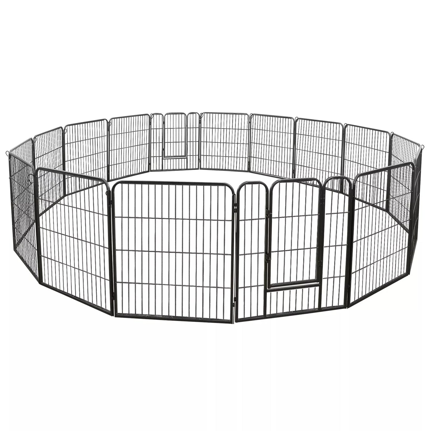 USDog Fence 8 Sides 40 Inch/16 Panel 24 Inch 32 Inch Pet Pen Small Dog Kennel Exercise Pen -