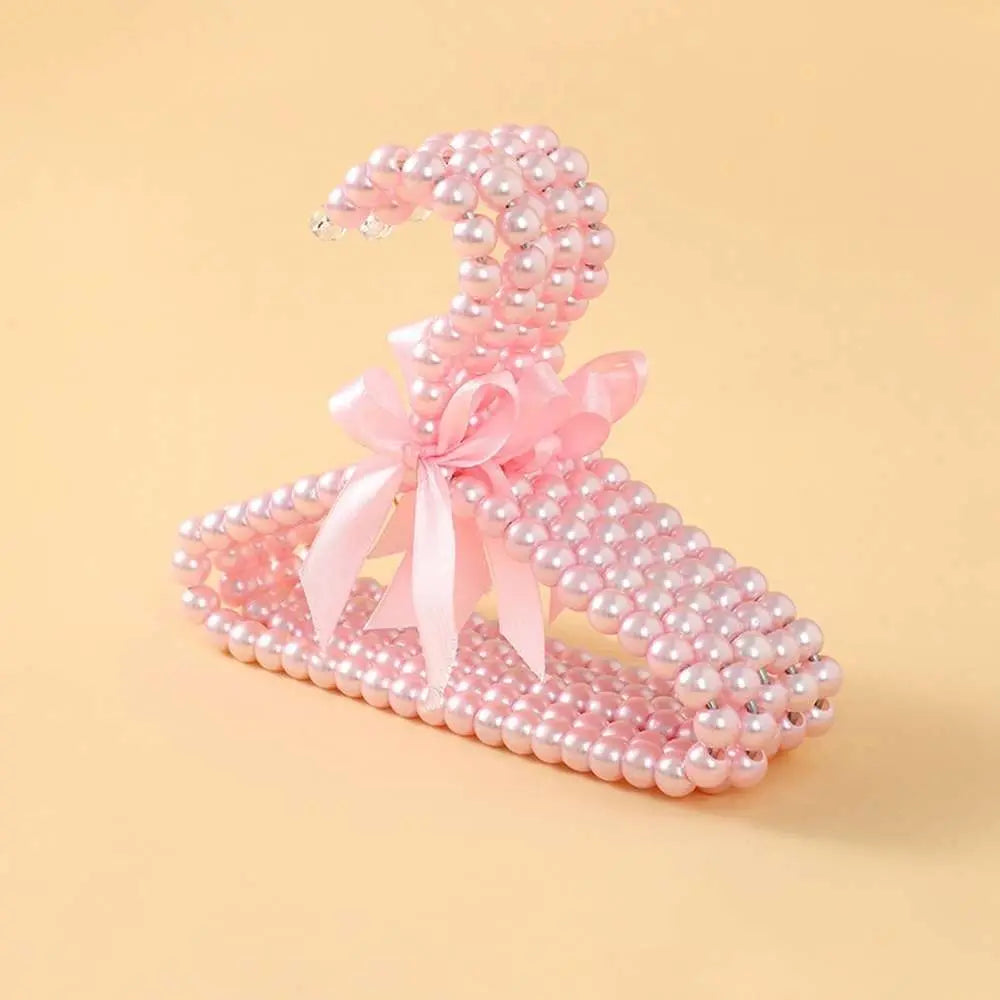 Plastic Dog Clothes Girl Heart Pearl Hanger Shelf Cat Clothes Pet Supplies Hanger Dog Accessories for Small Dogs Pet Supplies