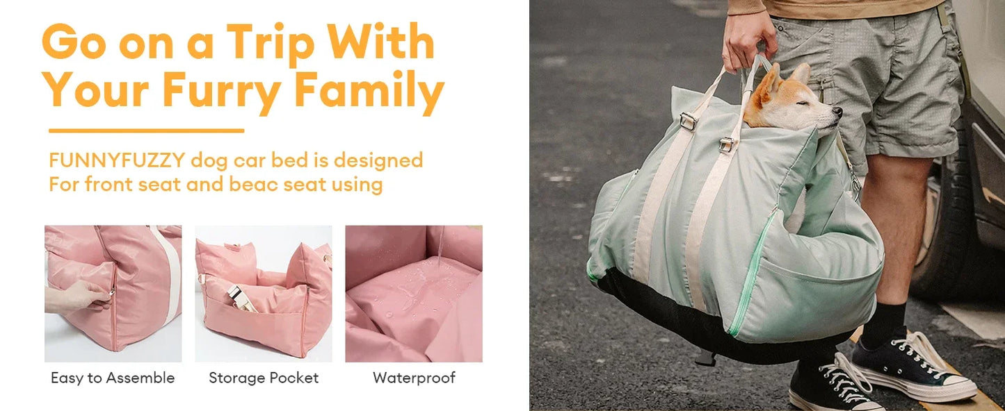 Waterproof Dog Car Seat Cover Pet Animal Nest Cushion Dogs Cats Sofa Bedding Travel Mattress for Pets