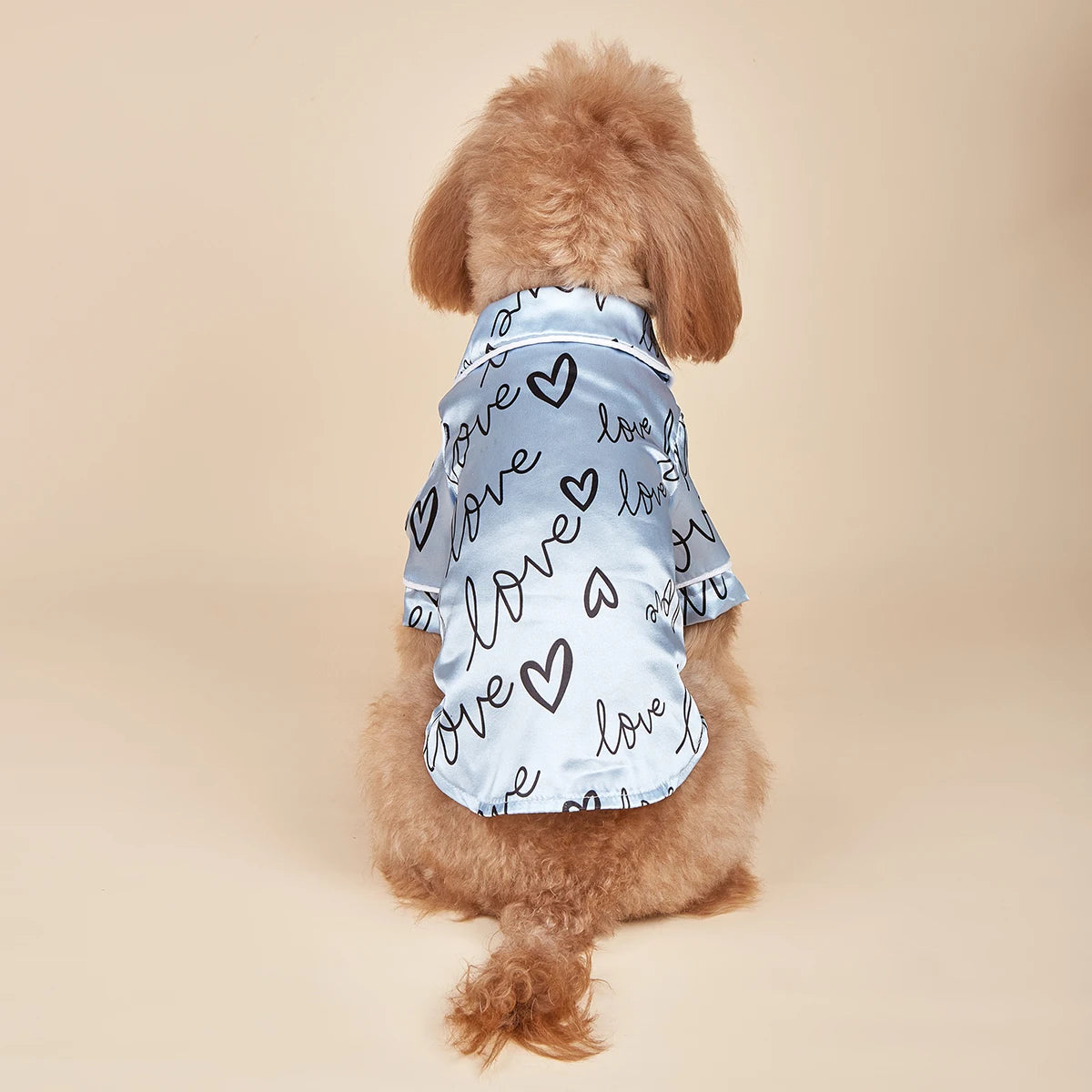 Dog Heart Pattern Shirts Soft and comfortable Dog Shirt Pajamas Pets Clothes for Small Dogs Cats