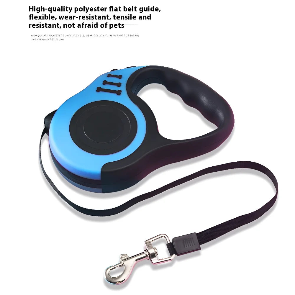 3m 5m Dog traction Leash for Dogs Cat Automatic Retractable Durable Nylon Lead Puppy Outdoor Travel Walking Hiking Traction Rope