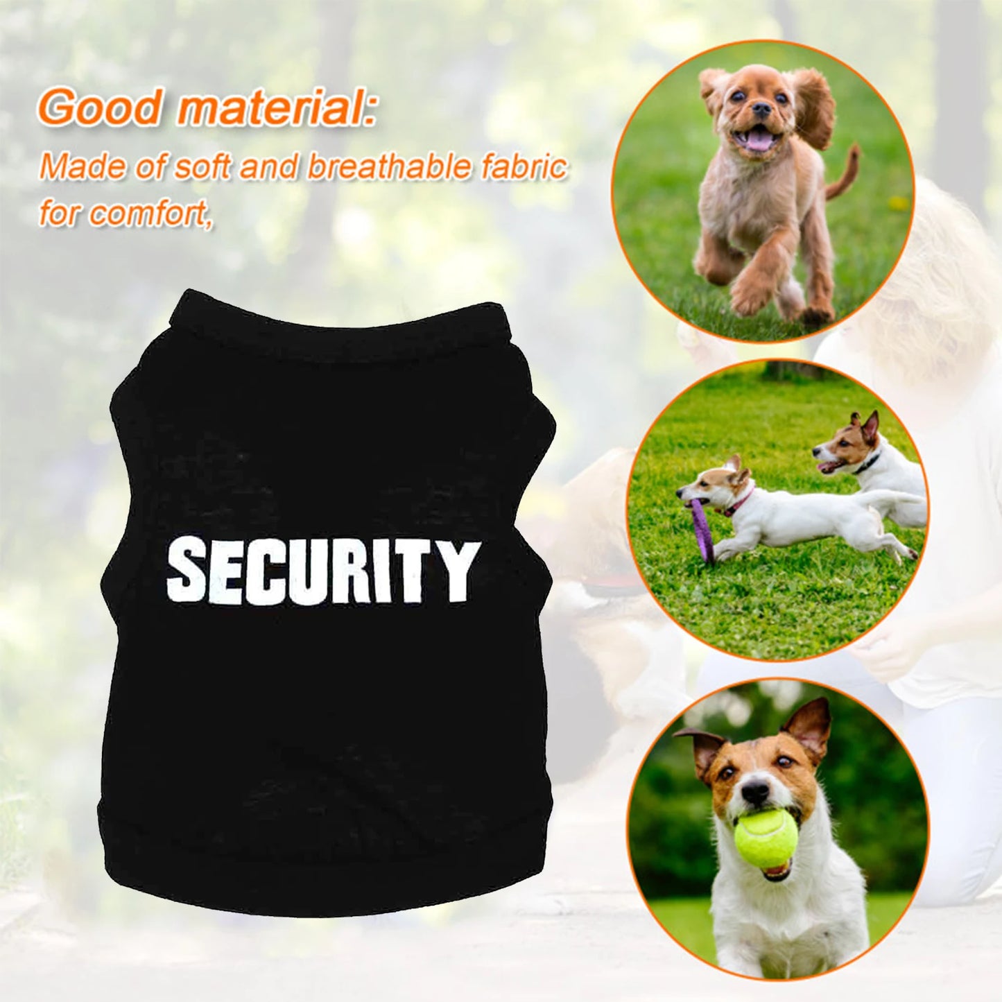 Camiseta de seguridad para perros, camiseta de algodón para perros, ropa de verano para niños, camiseta de seguridad para perros de algodón, trajes para mascotas masculinas, ropa para gatos, chaleco de seguridad