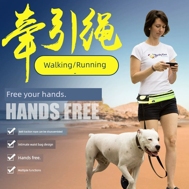 Running Dog Leash Belt for Walking Dogs