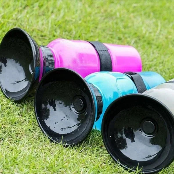 500ml Outdoor Portable Pet Dog Water Bottle Extrusion Large Dog Travel Water Cup Drinking Water Feeder Bowl for Dog Cat