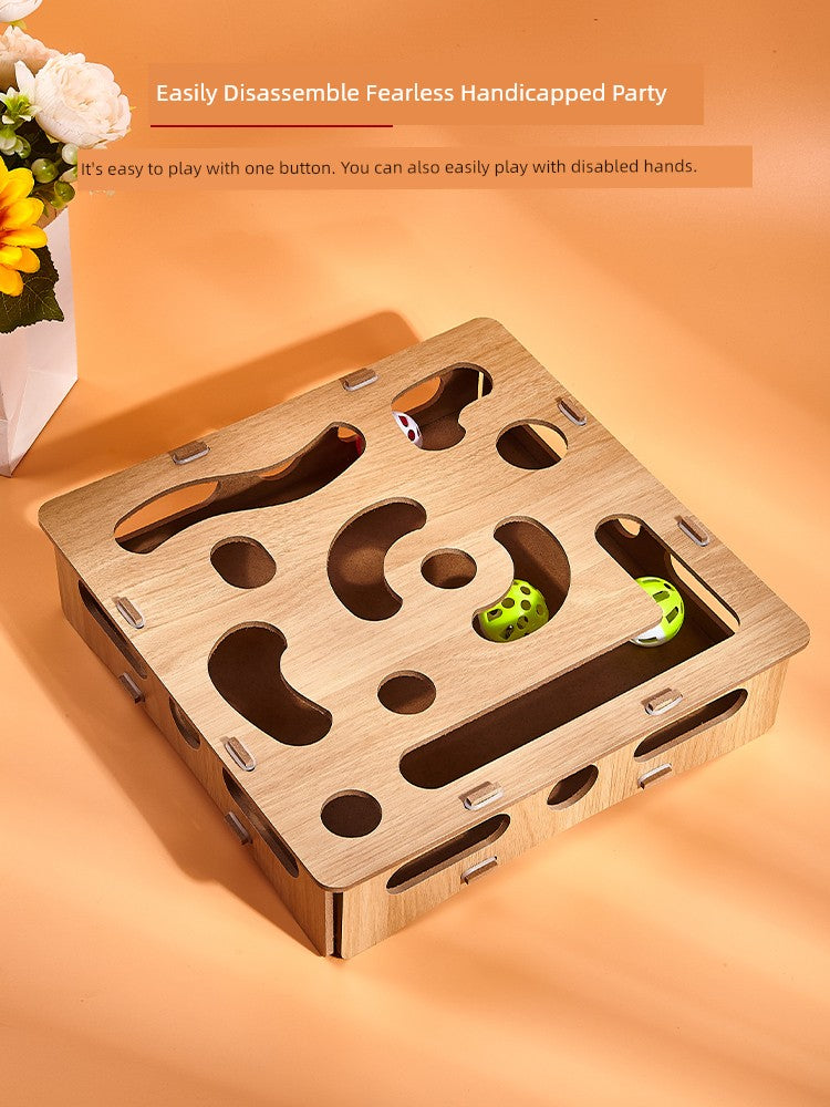 Relieving Stuffy Handy Gadget Pet Puzzle Maze Box Cat