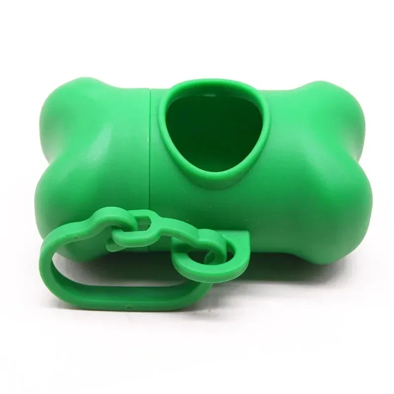 1pc Bone Shaped Bag Dispenser Disposable Pet Dog Waste Bag Holder Plastic Garbage Bag Case Carrier Disposal Poop Bag Dispenser