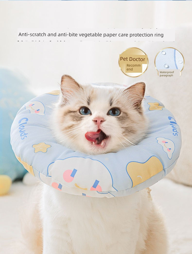 Elizabeth Ring Cat Dog Collar Head Cover Sterilization Collar Anti-Licking Bite Elizabeth Ring Pet Shame Ring