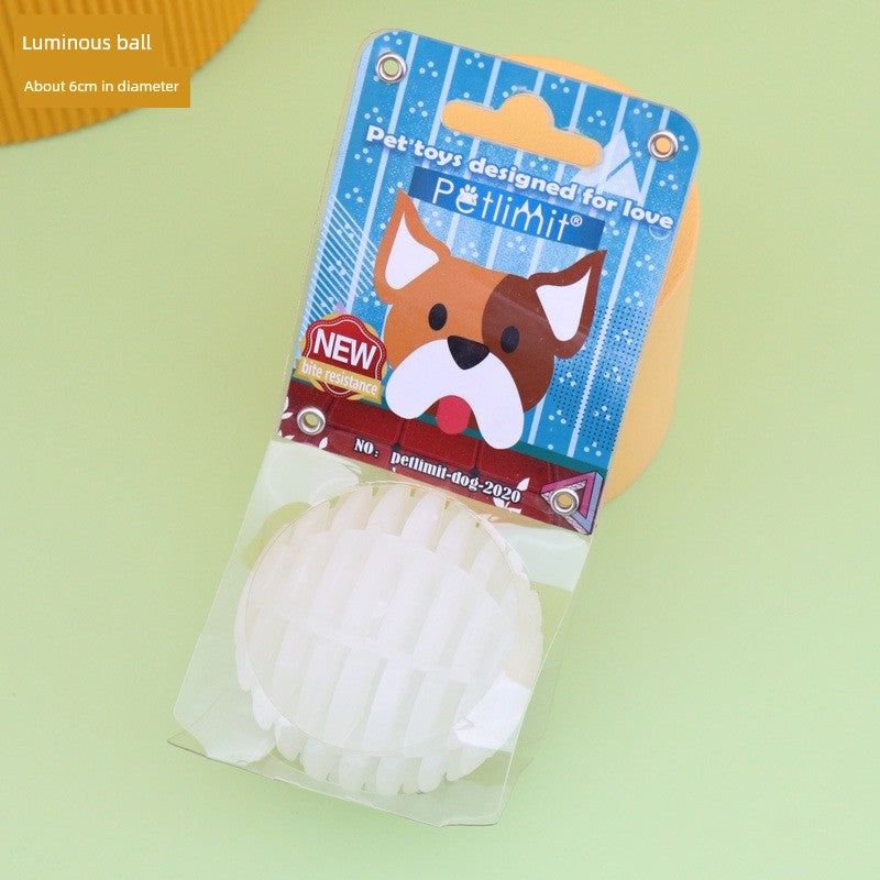 Dog Toy Ball Bite-Resistant Puppy Sound Large Dog Pet Puppy Tooth Cleaning Molar Teddy Elastic Self-Hi Relieving Stuffy