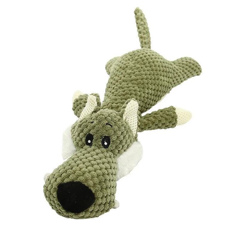 Pet Dog Toy For Large Dogs Cute Plush Squeak Stuffed Toys Fleece Durable Chewing Cute Soft Toy Pet Molar Toy Dog Accessories