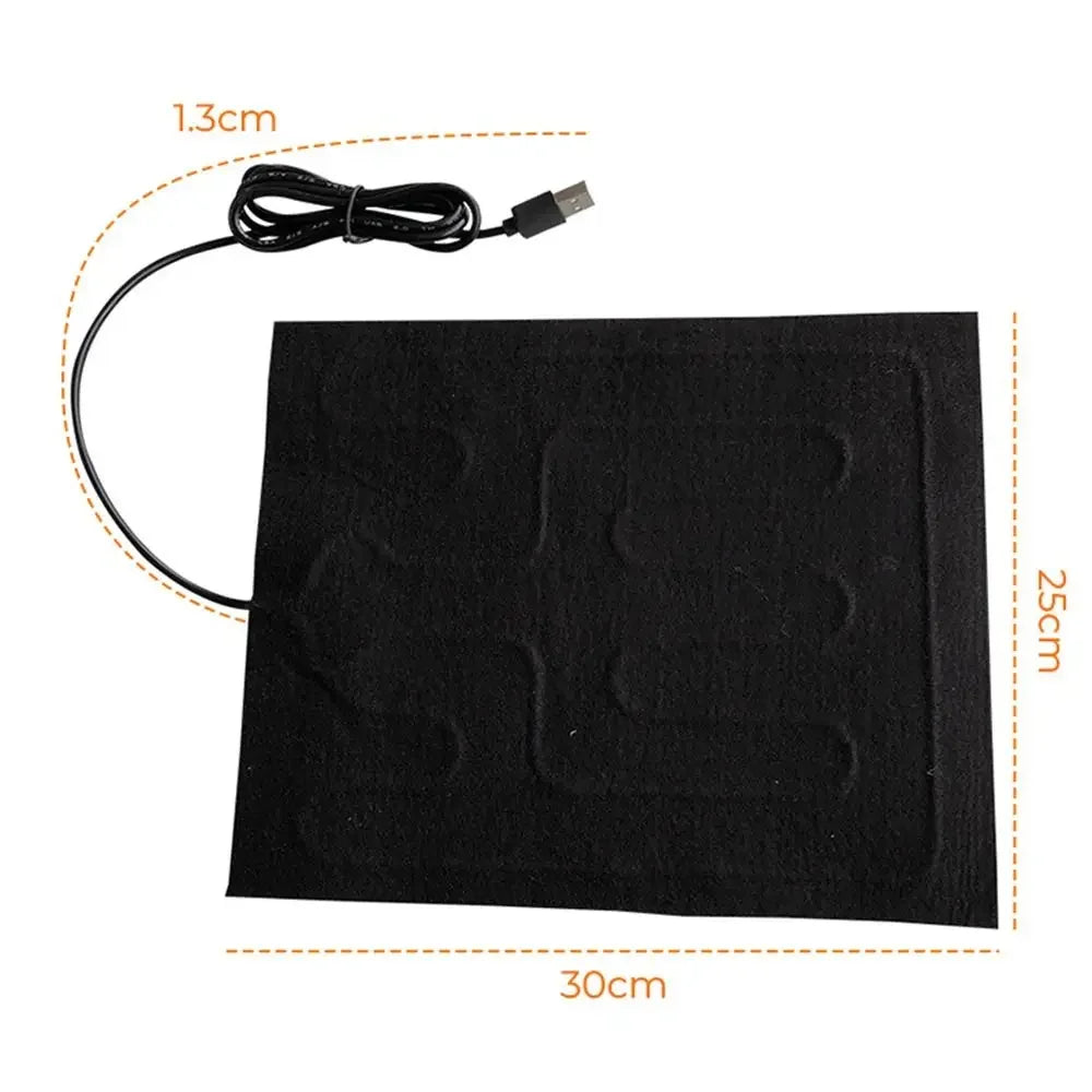 Pet Dog Heating Pad Warm USB Folding Heated Sheet Waterproof Car Seat Mat Cushion Pet Reptile Winter Outdoor Warm